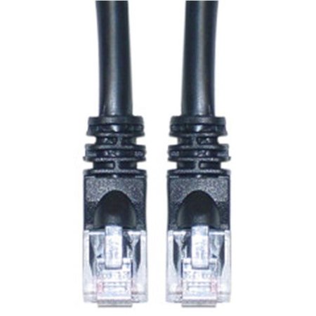 CABLE WHOLESALE CableWholesale 10X6-02235 Cat5e Black Ethernet Patch Cable  Snagless Molded Boot  35 foot 10X6-02235